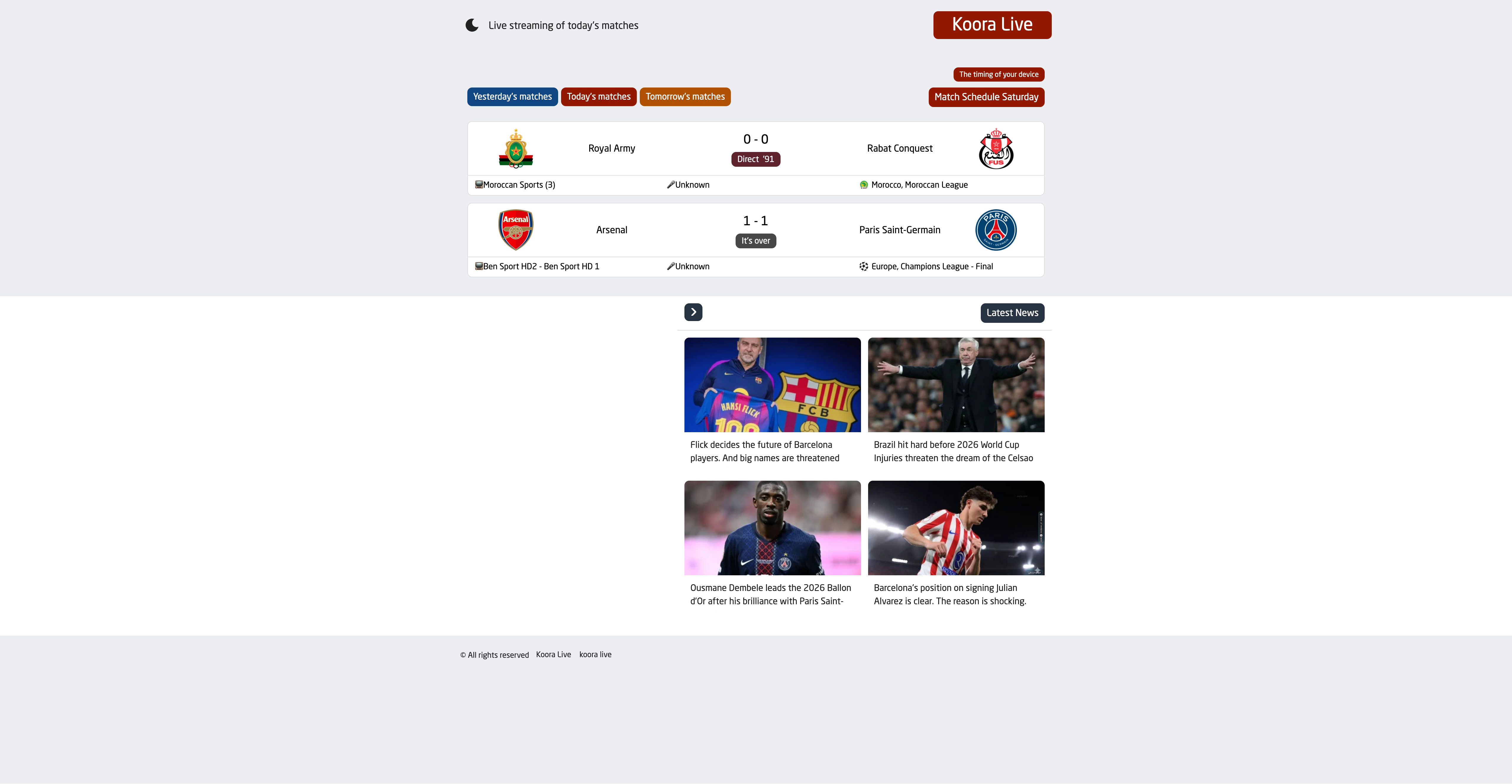 Kora Live Platforms: The Future of Real-Time Sports Updates and Match Coverage - Sports article